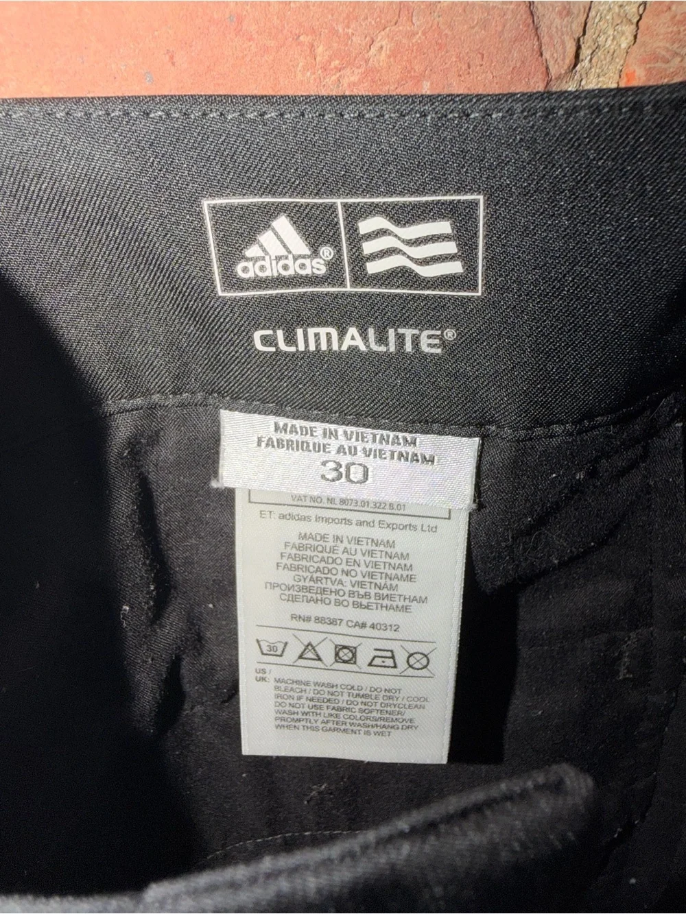 adidas Men's Black Golf Attire Flat-Front Performance Shorts Activewear